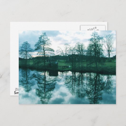 Paysage en Suède Carte postale (Devant / Derrière)