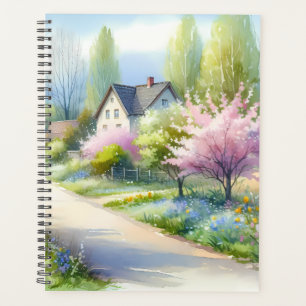 Paysage enchanteur de campagne aux fleurs