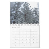 Paysage et calendrier de fleurs (Jan 2027)