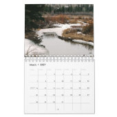 Paysage et calendrier de fleurs (Mar 2027)