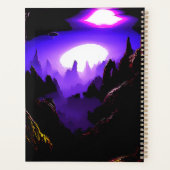 Paysage extraterrestre avec ciel violet (Dos)