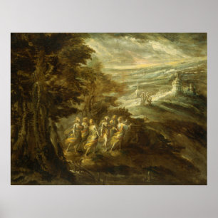Paysage Fantastique - Affiche d'art fin Emilian