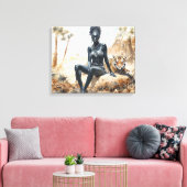 Paysage féminin africain toile étirée (Insitu(Salon))