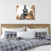 Paysage féminin africain toile étirée (Insitu(Chambre))