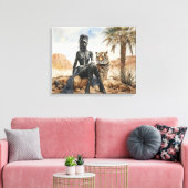 Paysage féminin africain toile étirée (Insitu(Salon))