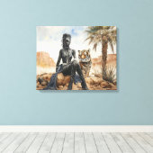 Paysage féminin africain toile étirée (Insitu (Plancher de Bois))