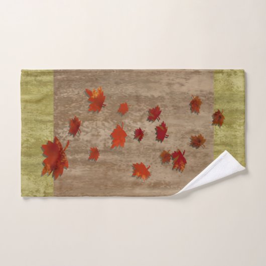 Paysage Feuille en chute (Serviette à main)