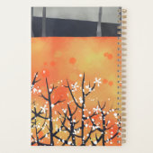 Paysage floral Abstrait brûlé orange (Dos)