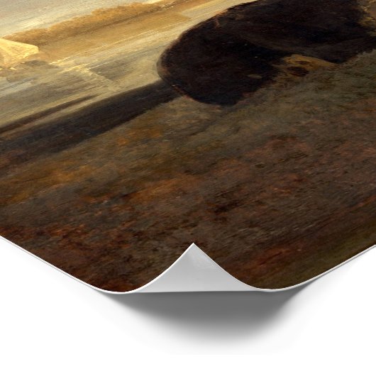 Paysage fluvial - Aelbert Cuyp Poster d'art (Coin)