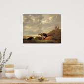 Paysage fluvial - Aelbert Cuyp Poster d'art (Cuisine)