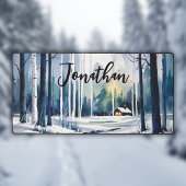 Paysage forestier de l'hiver