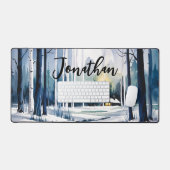 Paysage forestier de l'hiver (Clavier et souris)