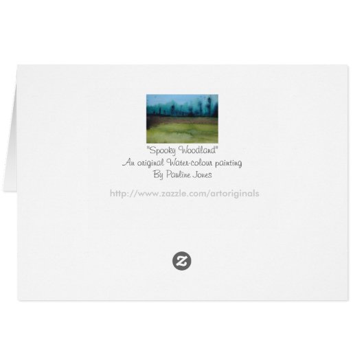 paysage forestier mystique éffrayant original (Dos Horizontal)