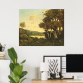 Paysage - Henri-Joseph Harpignie Poster d'art (Bureau à domicile)