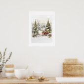 Paysage hivernal de conte de fées - Impression d'a (Cuisine)