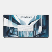 Paysage hivernal de neige moderne (Clavier et souris)