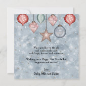 Paysage hivernal doux 2025 Carte de Nouvel An (Dos)