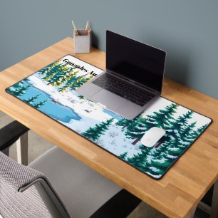 Paysage hivernal moderne de Yellowstone