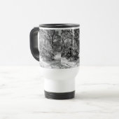 Paysage hivernal neige Mug café (Devant gauche)