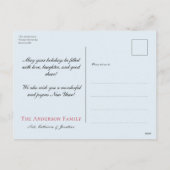 Paysage hivernal neige - Voeux de vacances Carte p (Dos)