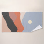 Paysage illustrations du milieu du siècle, plan mi (Serviette de bain)