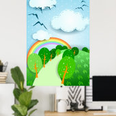 Paysage Imaginaire, affiche (Bureau à domicile)
