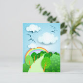 Paysage Imaginaire, carte postale (Debout devant)