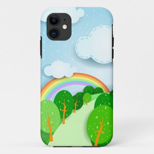 Paysage Imaginaire, coque iphone (Dos)