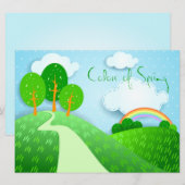 Paysage Imaginaire, invitation (Devant / Derrière)
