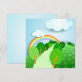 Paysage Imaginaire, invitation (Devant / Derrière)