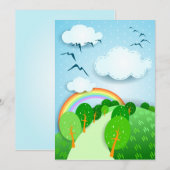 Paysage Imaginaire, invitation (Devant / Derrière)