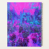 Paysage impressioniste rose chaud et bleu (Dos)