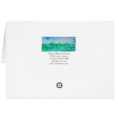 Paysage impressionniste bleu vert Aquarelle (Dos Horizontal)