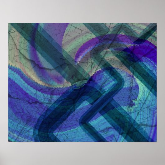 Paysage industriel Poster Abstrait Imprimer (Devant)