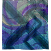 Paysage industriel Rideau de douche Abstrait (Devant)