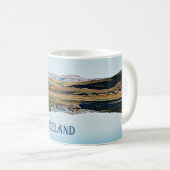 Paysage islandais peinture souvenir tasse à café (Devant droit)