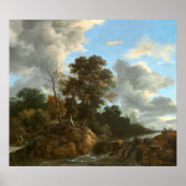 Paysage - Jacob van Ruisdael Poster d'Art (Devant)
