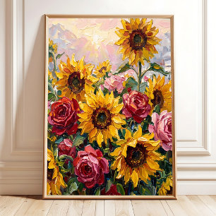 Paysage Lever de Soleil Campagne Art Mural