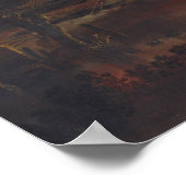 Paysage Lune - van der Neer Poster d'Art (Coin)