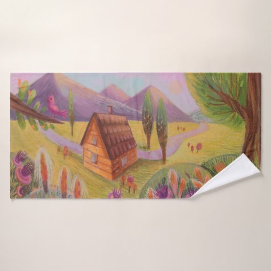 paysage magique (Serviette de bain)