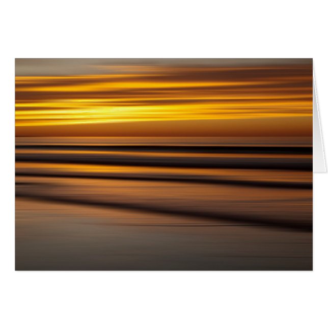 Paysage marin abstrait au coucher du soleil, CA (Devant horizontal)