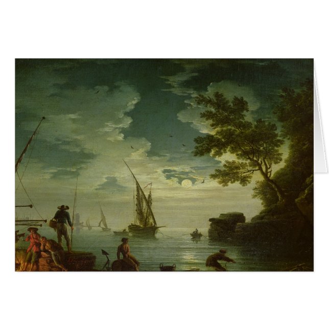 Paysage marin, clair de lune, 1772 (Devant horizontal)