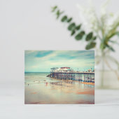 Paysage marin Cromer, Carte de voeux plate. (Debout devant)