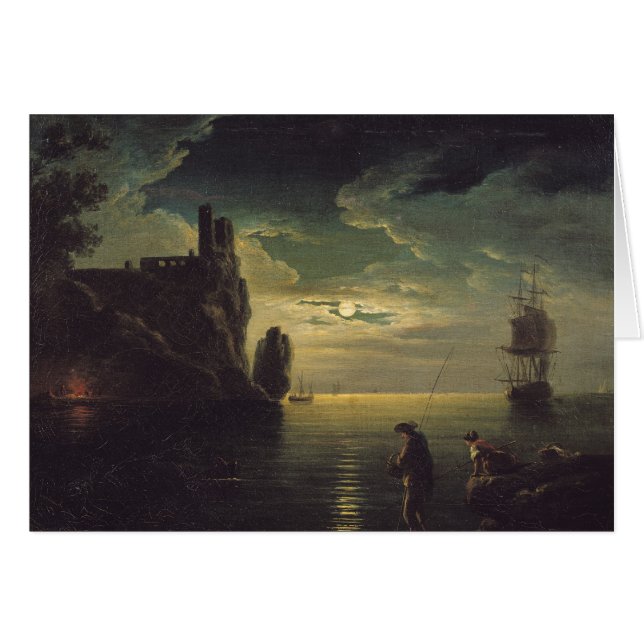 Paysage marin de soirée (Devant horizontal)