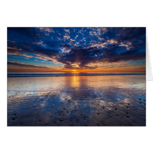 Paysage marin dramatique, coucher de soleil, CA