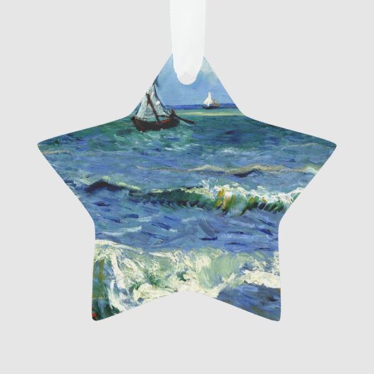 Paysage marin, peinture d'art de Van Gogh (devant)