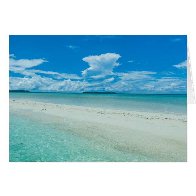 Paysage marin tropical bleu, Palaos (Devant horizontal)