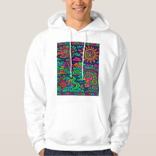 Paysage maya de Neon - Sweat - shirt à capuche tri