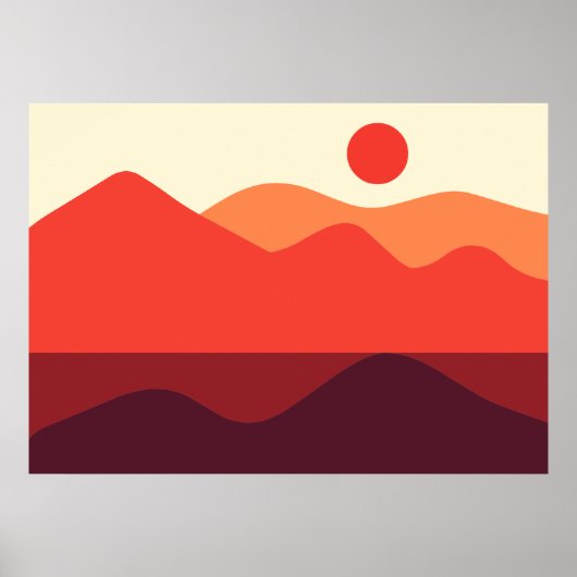 Paysage minimaliste 190821(03) Poster (Devant)