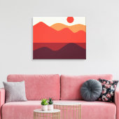 Paysage minimaliste 190821(03) Toile Imprimer (Insitu(Salon))